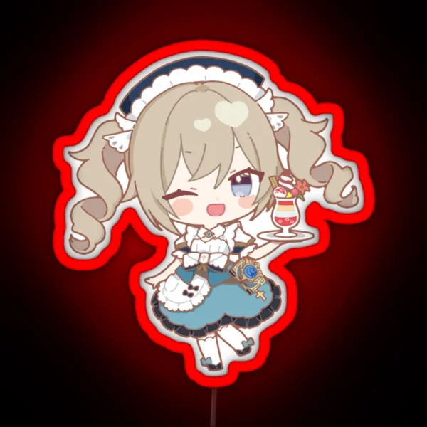 Genshin X Sweets Paradise Led Barbara RGB Neon Sign