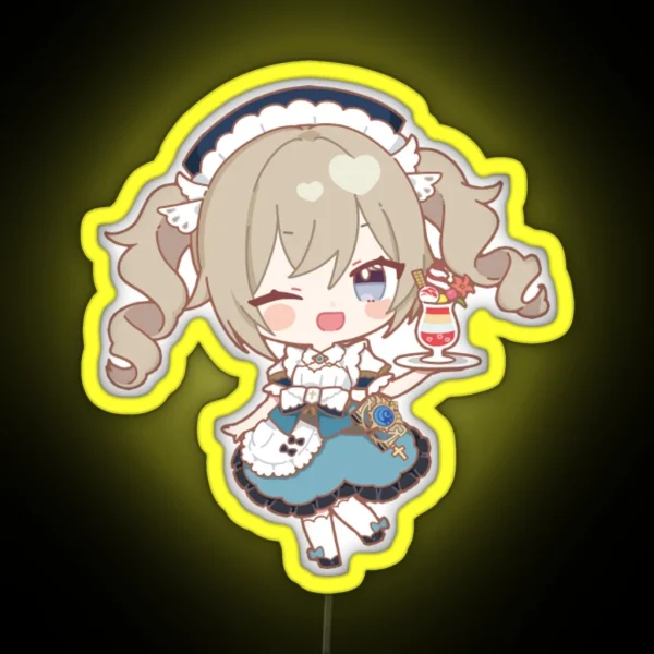 Genshin X Sweets Paradise Led Barbara RGB Neon Sign
