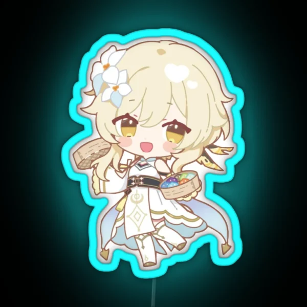 Genshin X Sweets Paradise Led Lumine Liyue Ver RGB Neon Sign
