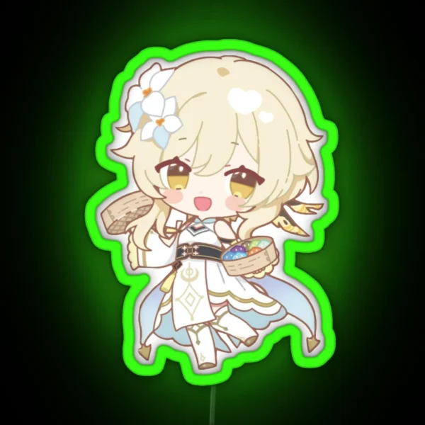 Genshin X Sweets Paradise Led Lumine Liyue Ver RGB Neon Sign