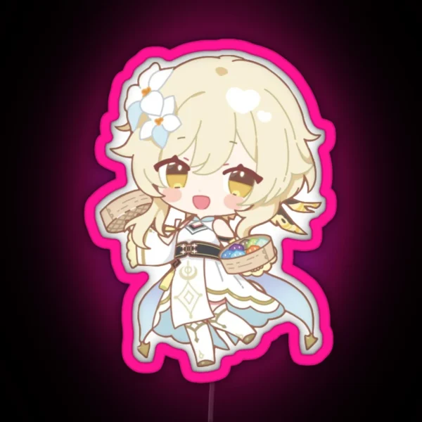 Genshin X Sweets Paradise Led Lumine Liyue Ver RGB Neon Sign