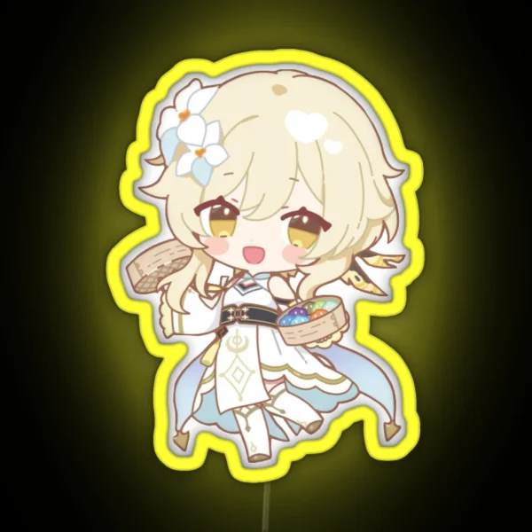 Genshin X Sweets Paradise Led Lumine Liyue Ver RGB Neon Sign