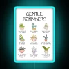 Guiding gentle reminders for mental wellbeing and self love empowerment therapy