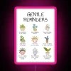 Empowering Mindful Space with Colorful Reminder of Inner Peace and Positivity