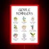 Empowering mental wellbeing through gentle reminders and positive affirming statements.