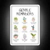 Promoting mental wellbeing through gentle reminders and positive affirmations in offices schools