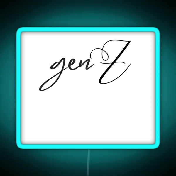 Genz For Zoomers RGB Neon Sign