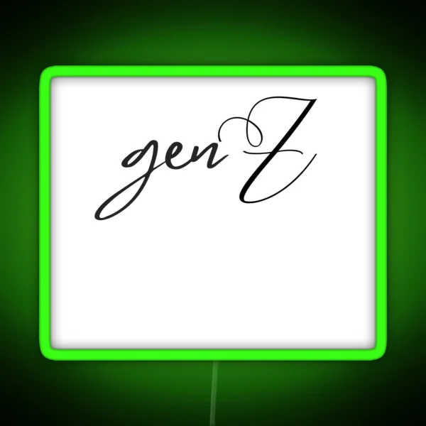 Genz For Zoomers RGB Neon Sign