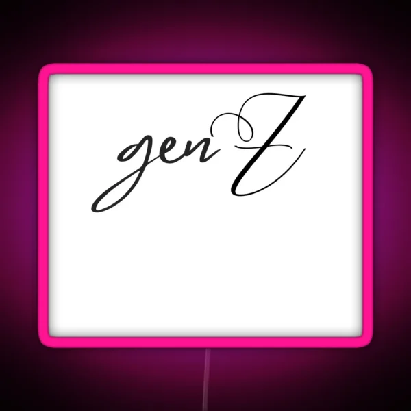 Genz For Zoomers RGB Neon Sign