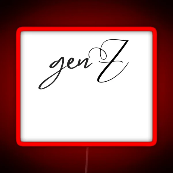 Genz For Zoomers RGB Neon Sign