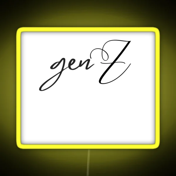 Genz For Zoomers RGB Neon Sign