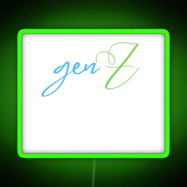 Genz For Zoomers RGB Neon Sign