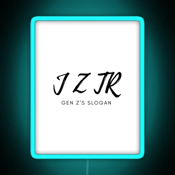 GENZ SLOGAN RGB Neon Sign