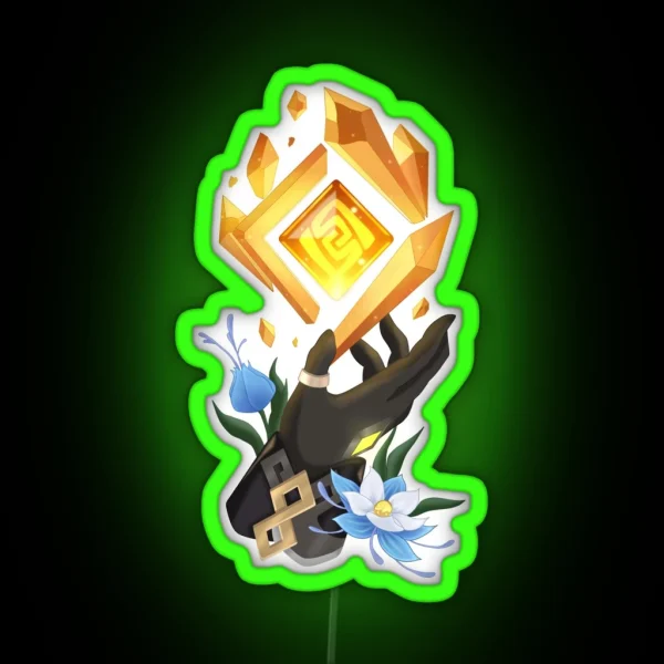 Geoculus Zhongli RGB Neon Sign
