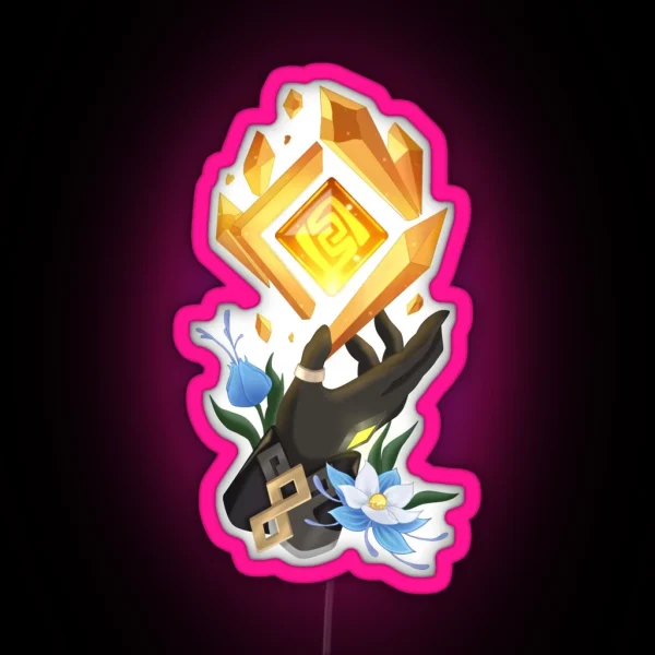 Geoculus Zhongli RGB Neon Sign