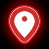GeoGuessr enthusiast's logo led in vibrant RGB neon glow.