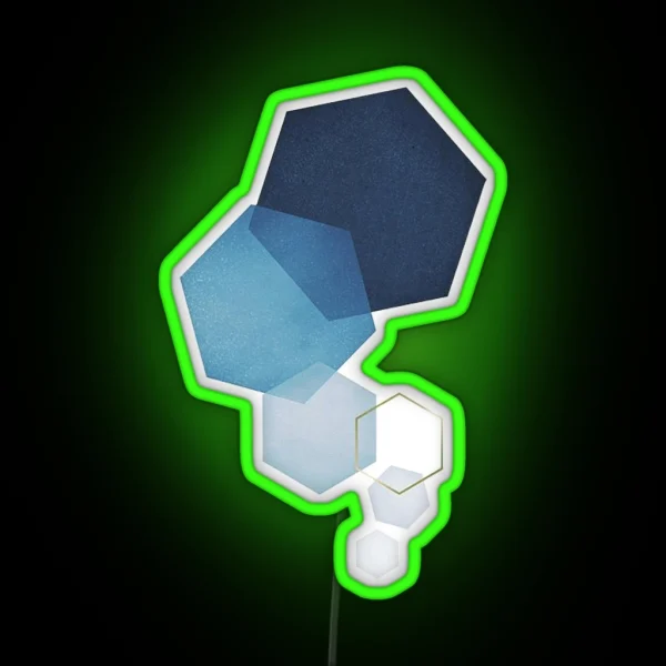 Geometric RGB Neon Sign