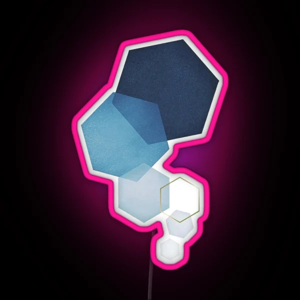 Geometric RGB Neon Sign