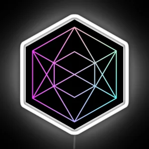 Geometric Symbol Gifting RGB Neon Sign