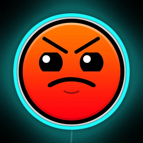 Geometry Dash Harder RGB Neon Sign