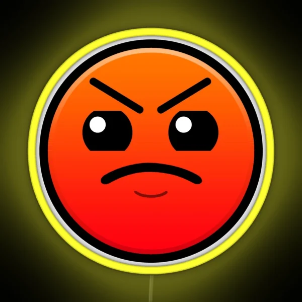 Geometry Dash Harder RGB Neon Sign