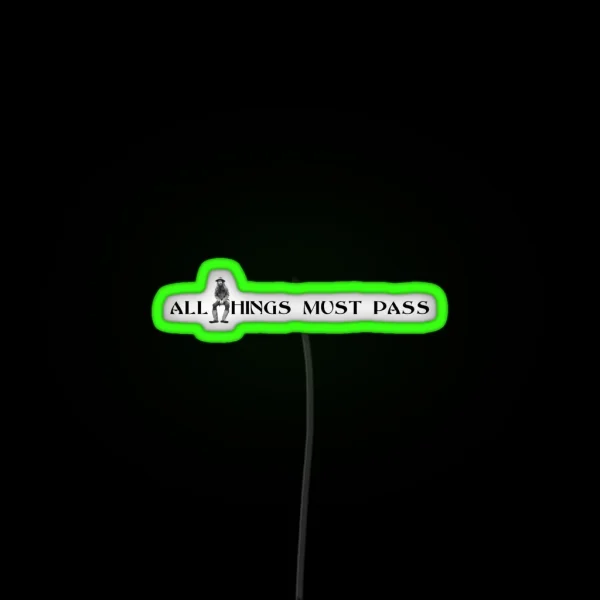 George Harrison ALL THINGS MUST PASS Beatles Classic RGB Neon Sign