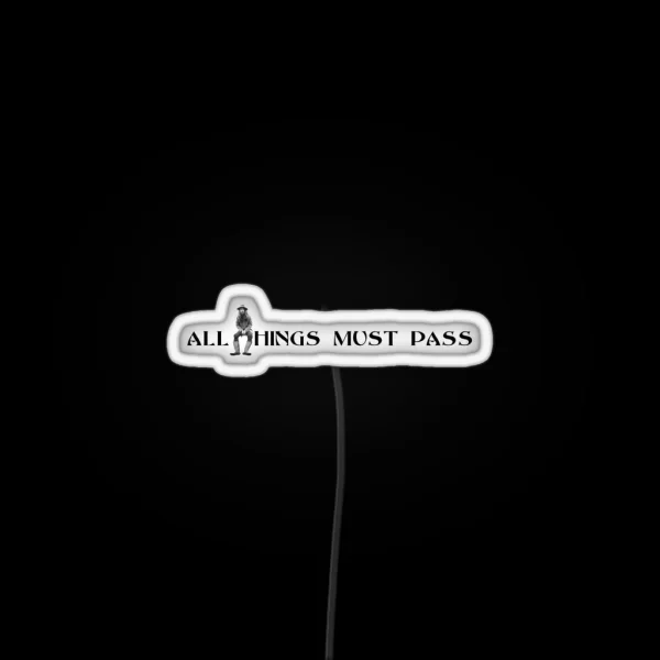 George Harrison ALL THINGS MUST PASS Beatles Classic RGB Neon Sign