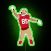 George Kittle 49ers Fan Neon Sign with Color Changing RGB Lighting