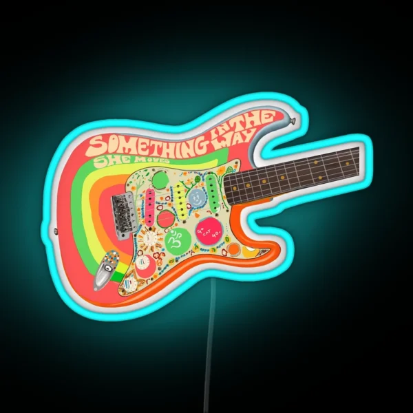 George S Rocky Strat RGB Neon Sign
