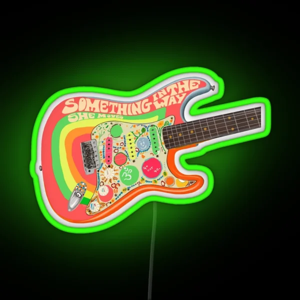 George S Rocky Strat RGB Neon Sign