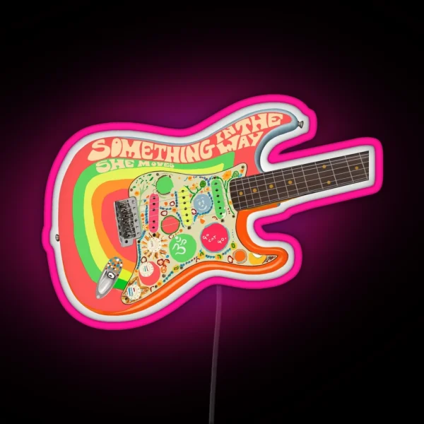 George S Rocky Strat RGB Neon Sign