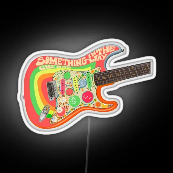 George S Rocky Strat RGB Neon Sign