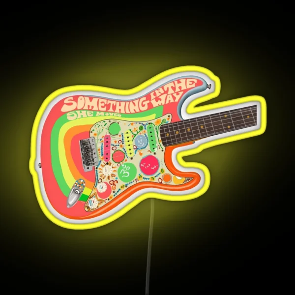 George S Rocky Strat RGB Neon Sign