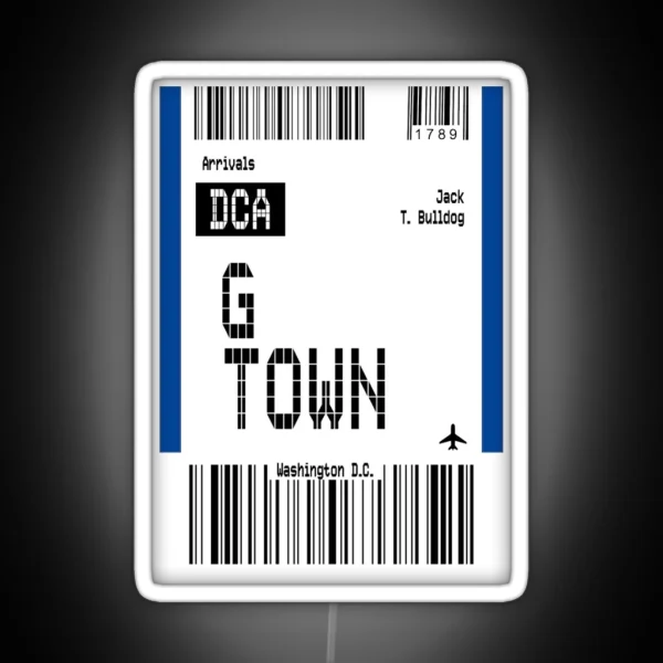 Georgetown University RGB Neon Sign