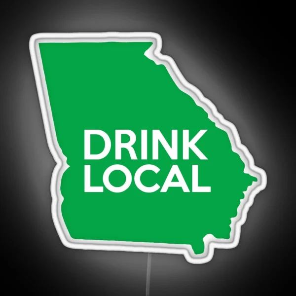 Georgia Drink Local GA Green RGB Neon Sign