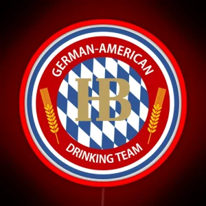 German American Drinking Team RGB Neon Sign