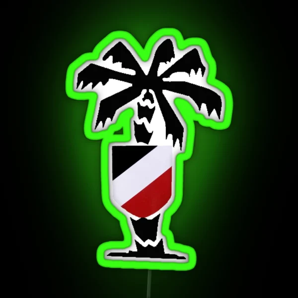 German Army Afrika Tricolor Shield RGB Neon Sign