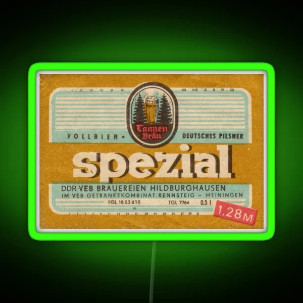German Beer Advertisement RGB Neon Sign