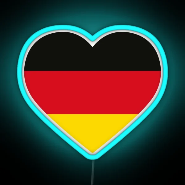 German Heart RGB Neon Sign