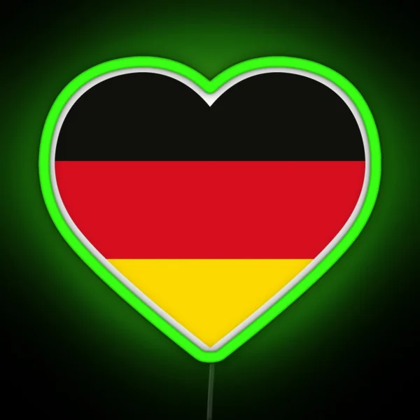 German Heart RGB Neon Sign
