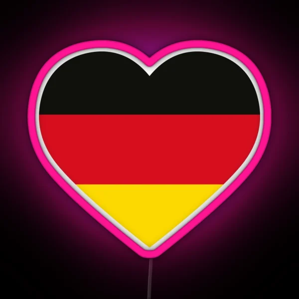 German Heart RGB Neon Sign