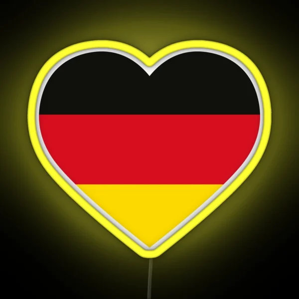 German Heart RGB Neon Sign