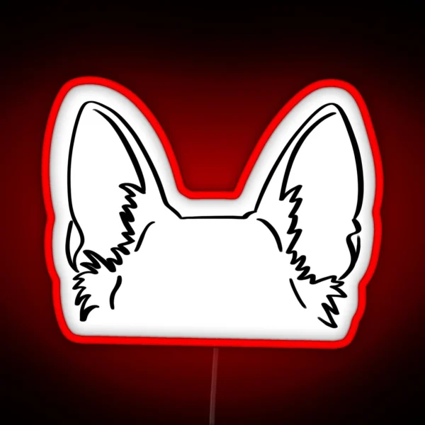 German Shepherd Ears RGB Neon Sign
