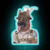 German Shepherd Breed Loyalty Illuminated with Vibrant Colorful Neon Light Sign