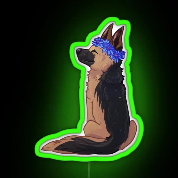German Shepherd RGB Neon Sign
