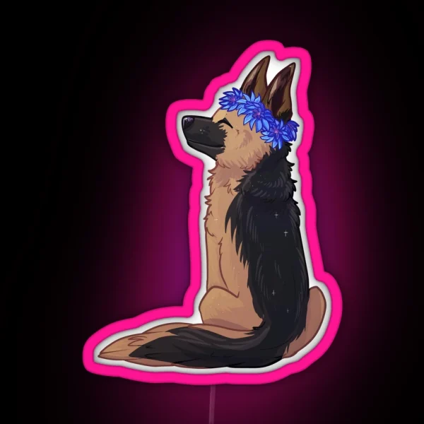 German Shepherd RGB Neon Sign