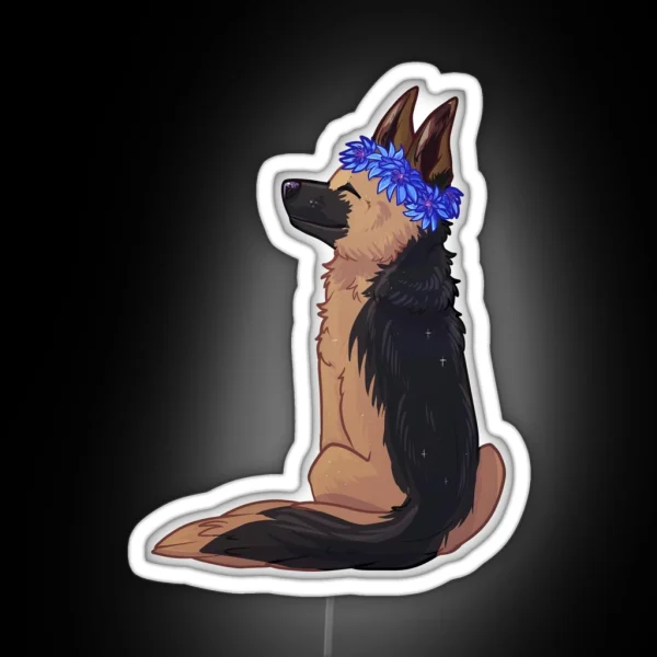 German Shepherd RGB Neon Sign