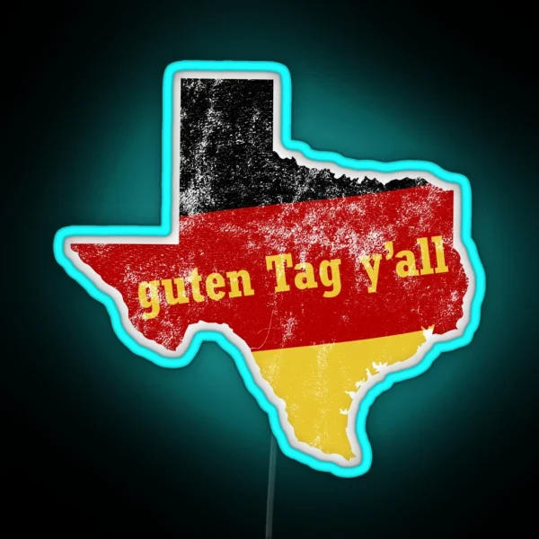 German Texan Led For Funny Bavarian RGB Neon Sign