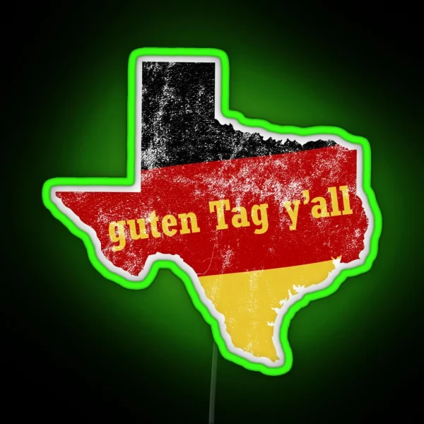 German Texan Led For Funny Bavarian RGB Neon Sign