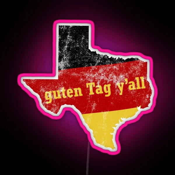 German Texan Led For Funny Bavarian RGB Neon Sign